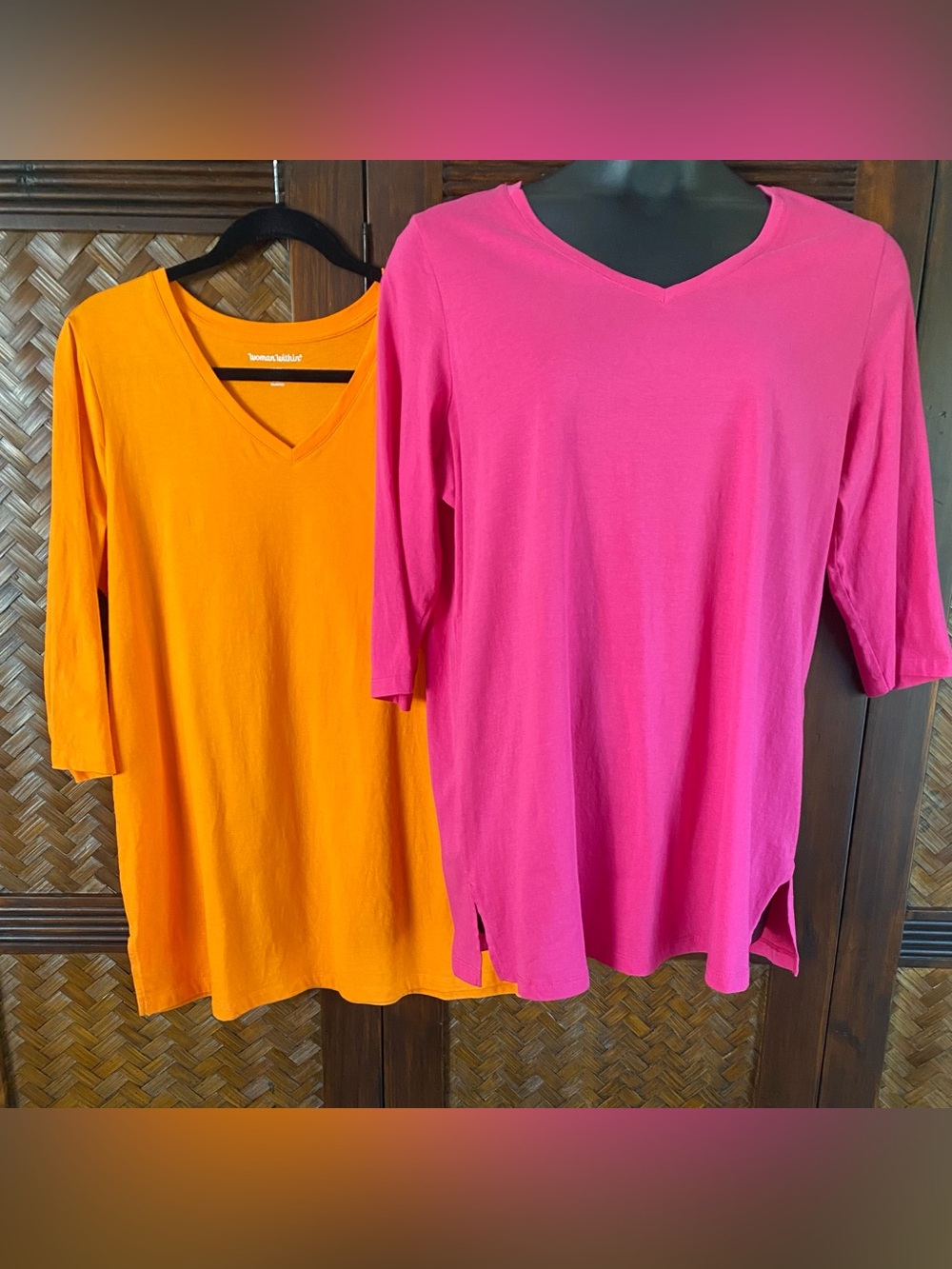 Woman Within - V-Neck & 3-4 sleeve tunic New